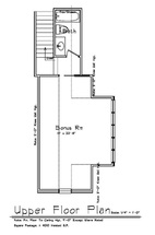 Upper floor plan for The Lexington 