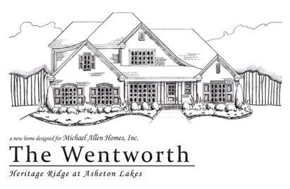 The Wentworth Floor PLan in Heritage Ridge at Asheton Lakes Auburn, AL