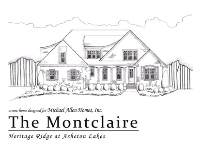 The Montclaire floor plan for Heritage Ridge at Asheton Lakes