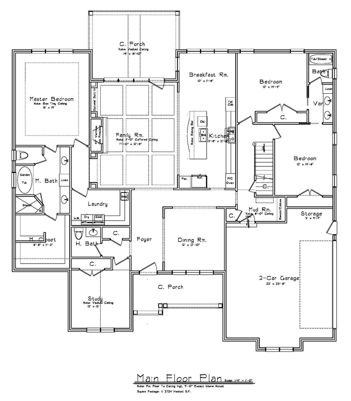 Main floor plan for The Richmond